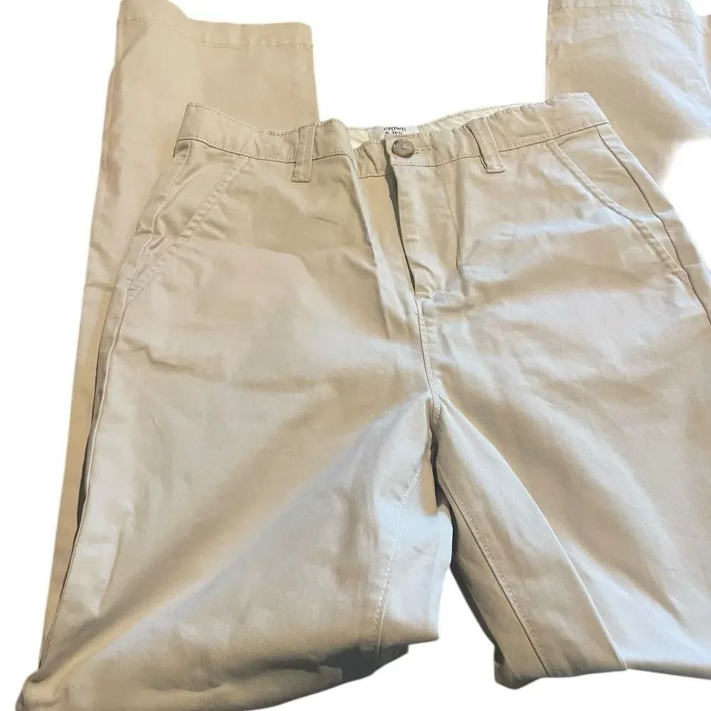 crown & ivy Kids Casual Chino Pants - Cream
